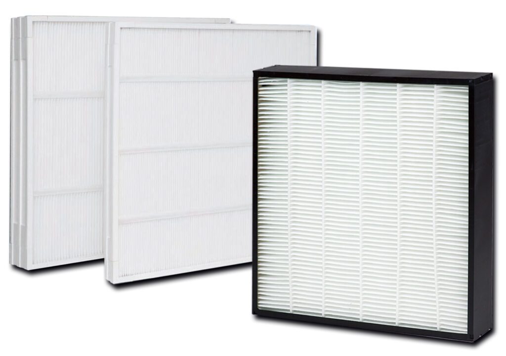 Mini pleated air filters