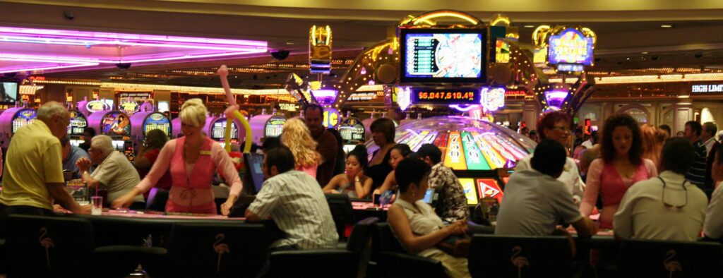 Indoor air quality inside casinos with people all around