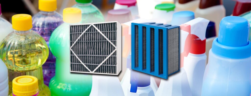 Air filters for odor control