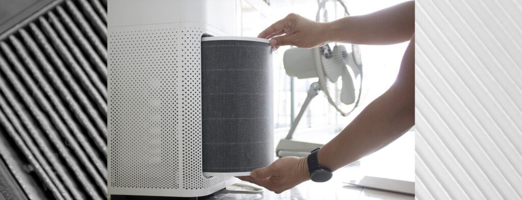 installing a HEPA filter in an air purifier to lower spread of coronavirus