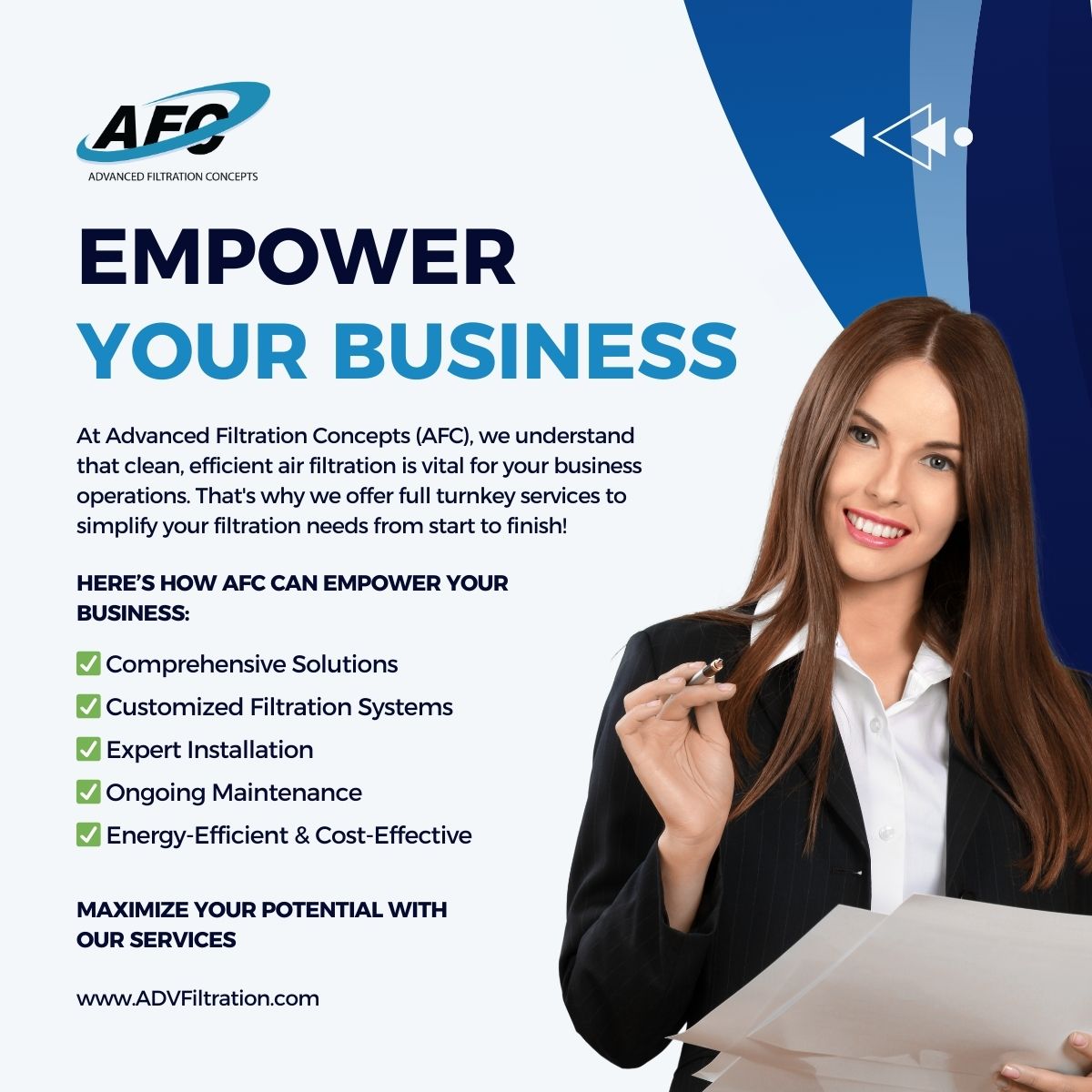 Empower Your Business with AFC Turnkey Air Filtration Services