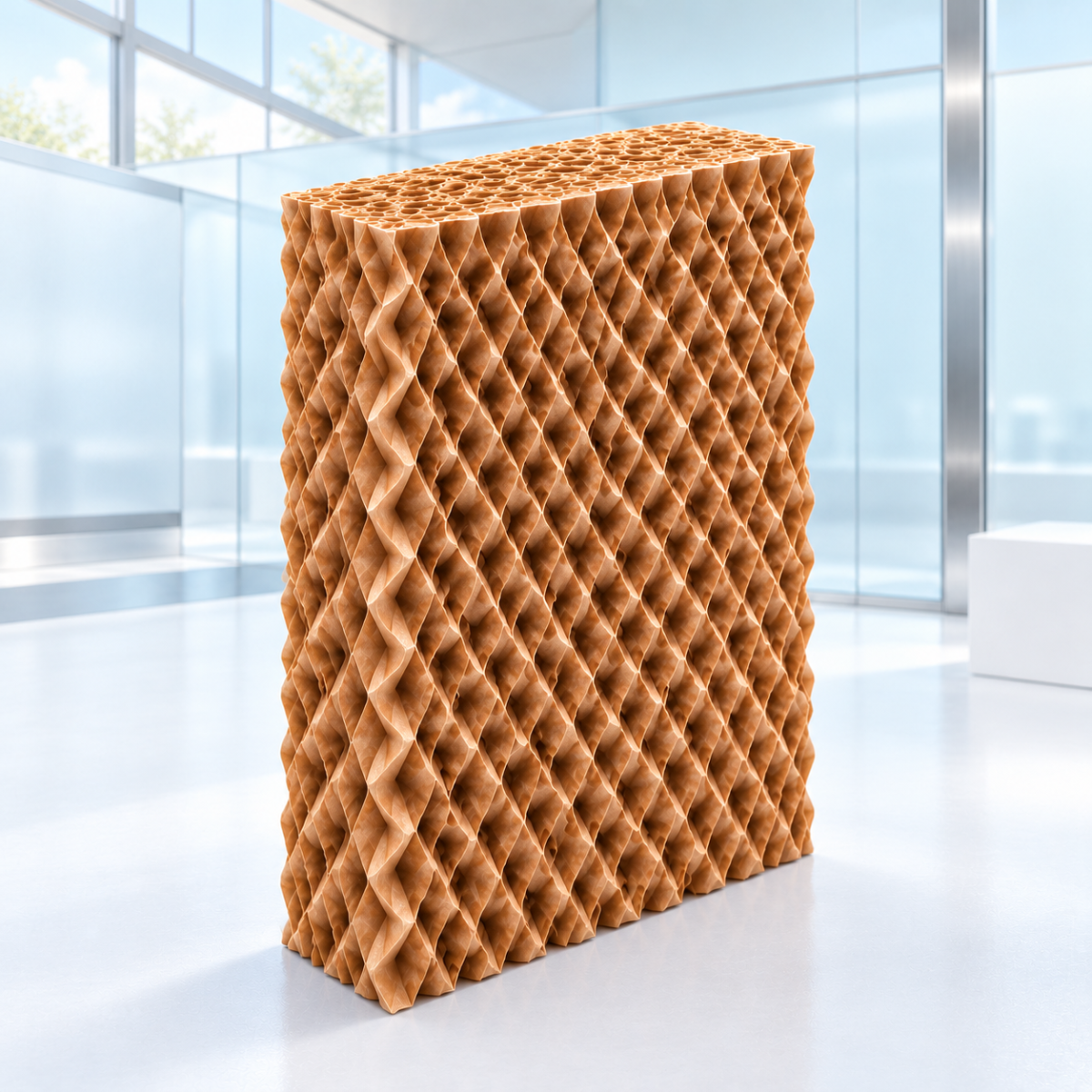 Tall evap media with clean background